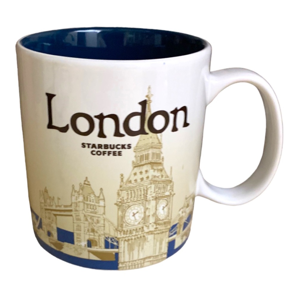 Starbucks LONDON 2009 Big Ben Coffee Cup Mug Global Icon Collection Series 16 Oz